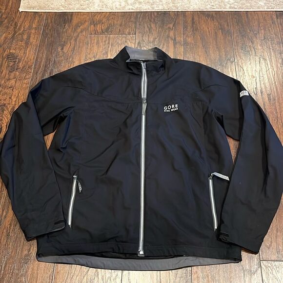 Gore bike Wear Men's Windstopper Jacket Shirt Size XXL Black Reflect back pocket - Picture 1 of 10